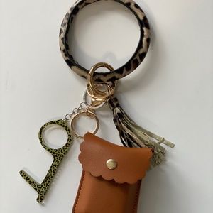 Cheetah Wristlet
